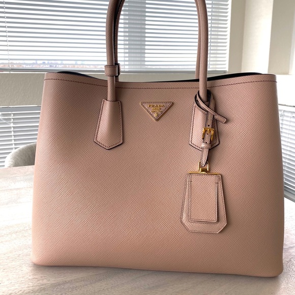 Prada, Bags, Prada Cuir Double Bag Large